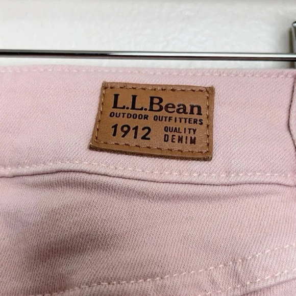 L.L.Bean Womens 2 Petites Pink Beanflex Skinny Leg Coolmax Jeans - Picture 7 of 12
